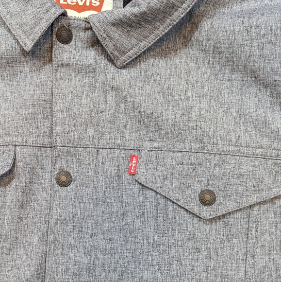 Levi's Levi Strauss & Co Men's Down Collar Trucker Jacket - Grey, 2XL - Picture 6 of 10